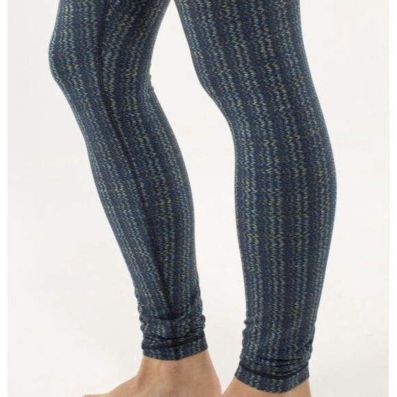 Lululemon Pants Wunder Under Legging Ziggy Wee Inkwell SZ Small 30” Inseam EUC - Picture 4 of 11